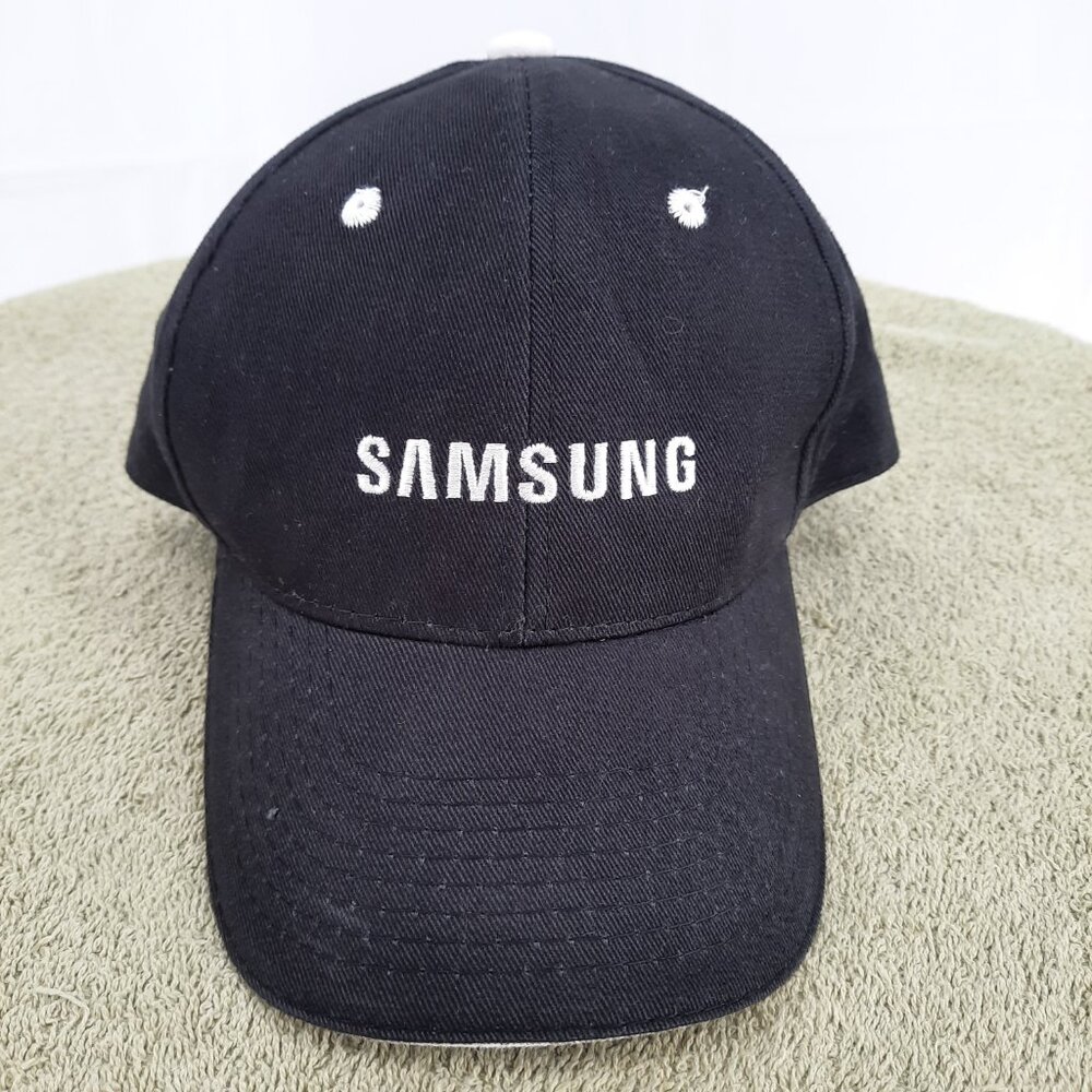 Samsung Logo Black Employee Hat Cap Adult Embroidered TV Phone Electronics - Picture 2 of 6